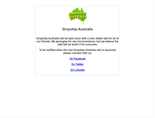 Tablet Screenshot of dropshipaustralia.com.au